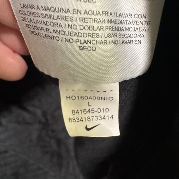 Nike Sweatshirt Womens Large Black Elephant Print Crewneck Pullover 841645-010 - Picture 12 of 14